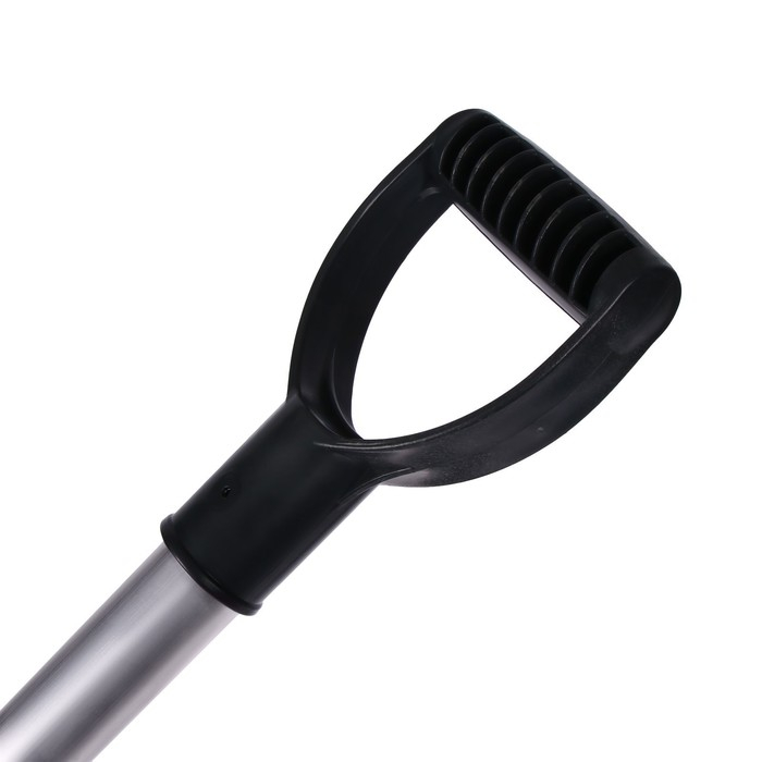 Лопата пластиковая, ковш 380 &times; 380 мм, морозостойкая, с алюминиевой планкой, алюминиевый черенок, &laquo;Снеговик&raquo;, МИКС