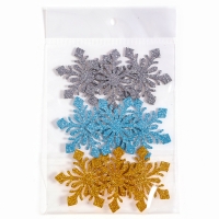 Новый год! Декор &laquo;Снежинки&raquo;, набор 9 шт., цвет МИКС