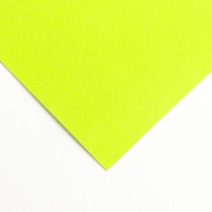 Фоамиран иранский 0,8-1 мм (жёлто-зелёный) 60х70 см