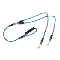 Сворка для двух собак, 1,5 м х 0.8 см, синяя Сворка для двух собак, 1,5 м х 0.8 см, синяя