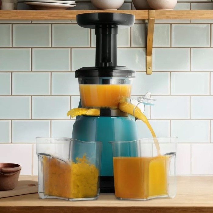 Соковыжималка Kitfort КТ-1161, шнековая, 150 Вт, 0.6/0.6 л, 50 об/мин, сине-чёрная Соковыжималка Kitfort КТ-1161, шнековая, 150 Вт, 0.6/0.6 л, 50 об/мин, сине-чёрная