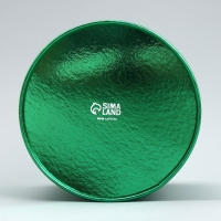 Набор коробок 2в1 круглые «С Новым годом», зелёный металлик, 12 х 12, 15 х 15 см, Новый год Набор коробок 2в1 круглые «С Новым годом», зелёный металлик, 12 х 12, 15 х 15 см, Новый год