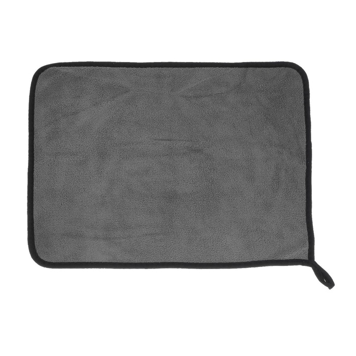 Тряпка для мытья авто, CARTAGE, микрофибра, 400 г/м&sup2;, 30&times;40 cм, желто-серая