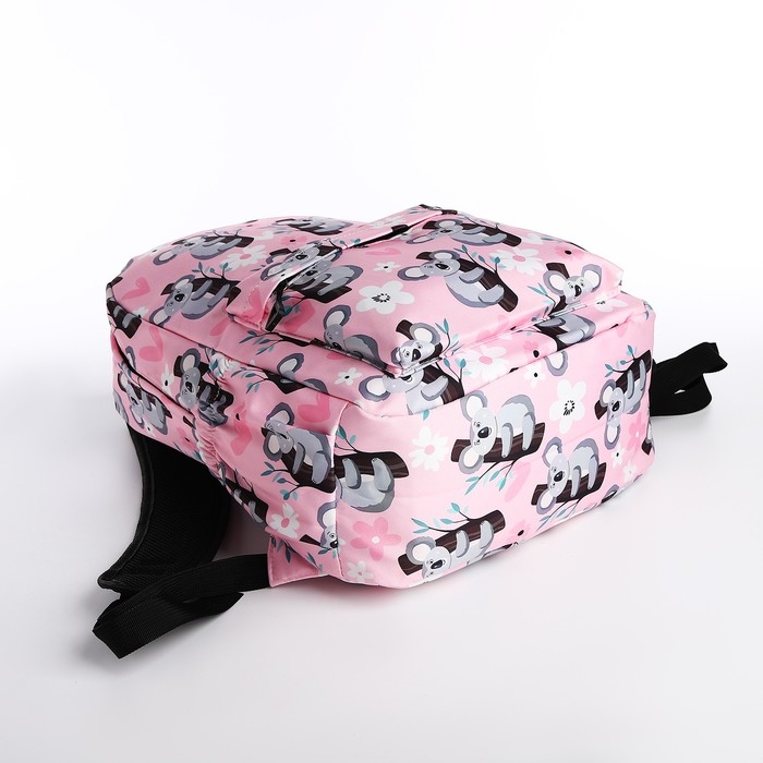 Рюкзак школьный из текстиля, 3 карманов, цвет розовый Рюкзак школьный из текстиля, 3 карманов, цвет розовый