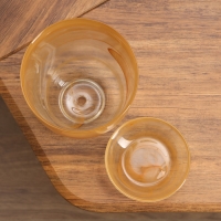 Горшок цветочный с поддоном "Гармония", бежевый 1 л