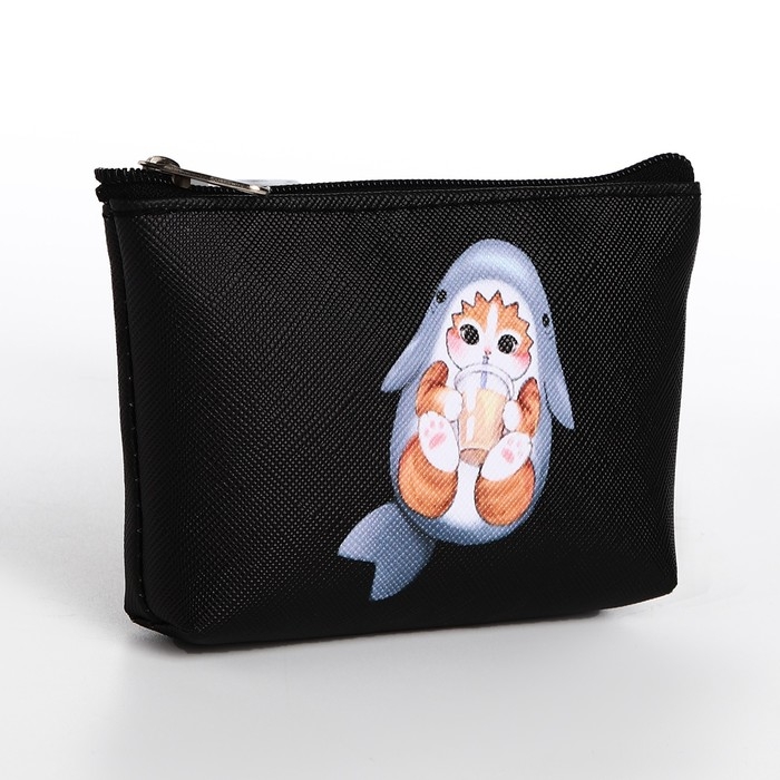 Кошелек детский, цвет микс Кошелек детский, цвет микс "Кот-акула", 11*7 см микс