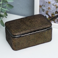 Шкатулка кожзам для украшений "Мелкие квадратики. Шоколад" 6х7х12 см Шкатулка кожзам для украшений "Мелкие квадратики. Шоколад" 6х7х12 см