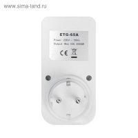 Розеточный электронный таймер недельный Luazon Lighting, 16A, шаг 1 мин, 220 В