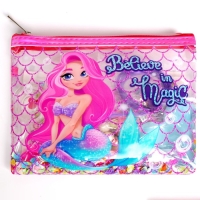 Набор с прядями, тату, стразами, в сумочке