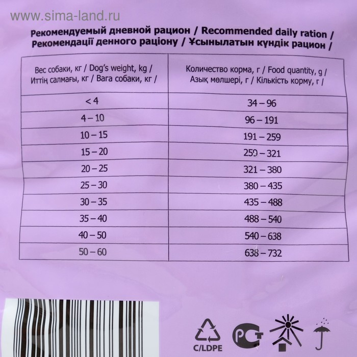 Сухой корм Tasty для собак, ягненок, 2,2 кг Сухой корм Tasty для собак, ягненок, 2,2 кг