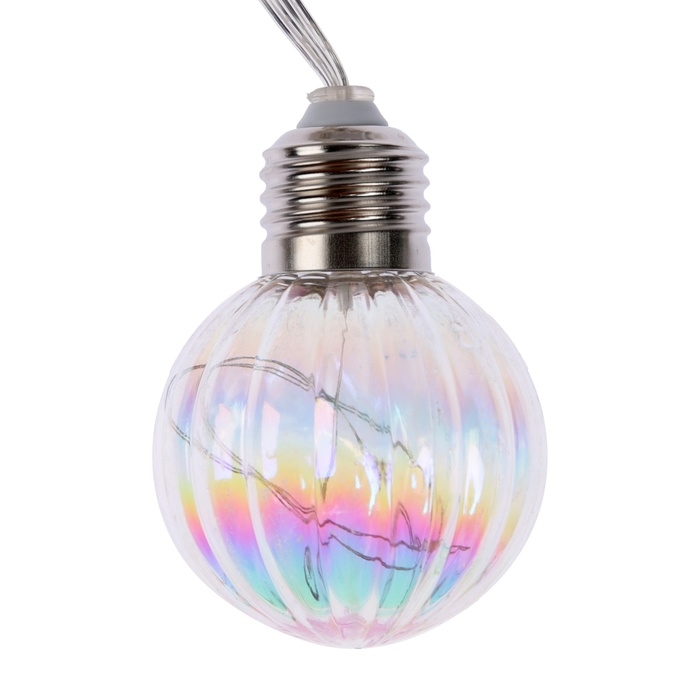 Гирлянда садовая Эра на солнечной батарее &laquo;Радужные лампочки&raquo;