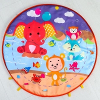 Развивающий коврик &laquo;Игра малыша&raquo;, с пианино, круглый, розовый