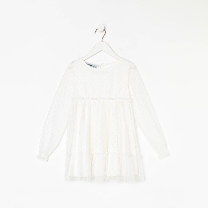 Платье для девочки KAFTAN, размер 30 (98-104 см), белый