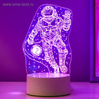 Светильник "Космонавт" LED RGB от сети 9,5х10х21 см RISALUX