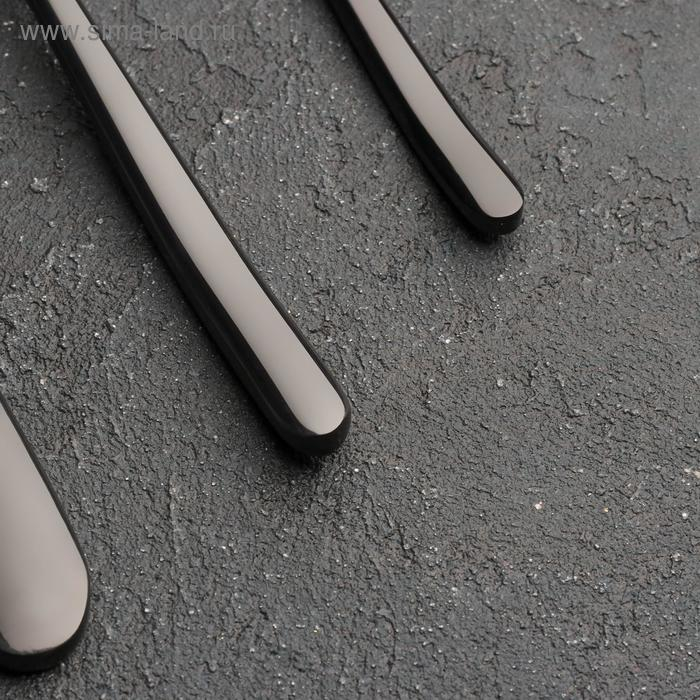 Столовые приборы из нержавеющей стали Magistro &laquo;Джентри&raquo;, 4 предмета, цвет чёрный