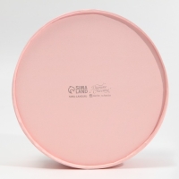 Коробка для макарун, кондитерская упаковка тубус с окном, &laquo;Цветы&raquo; 16 х 16 х 5 см