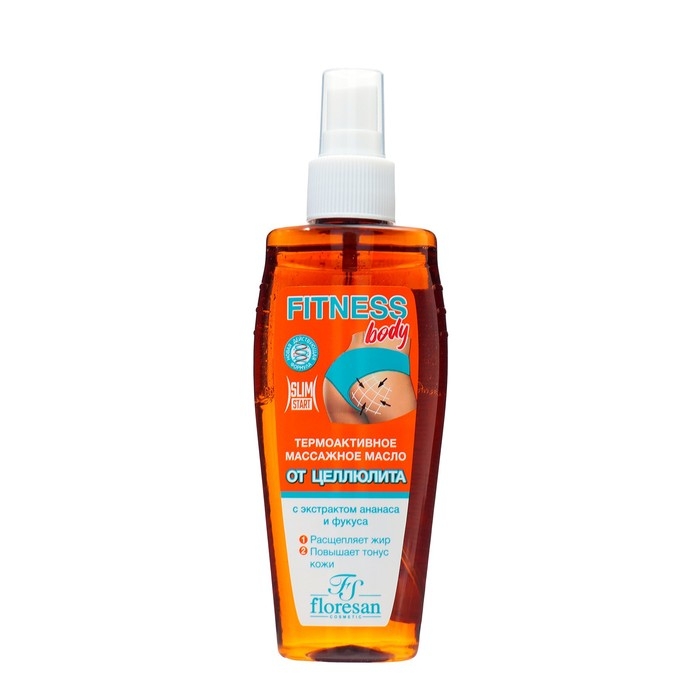 Термоактивное массажное масло Floresan от целлюлита, 150 мл Термоактивное массажное масло Floresan от целлюлита, 150 мл