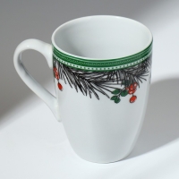 Кружка новогодняя керамическая &laquo;Новогоднего настроения&raquo;, 350 мл, цвет белый