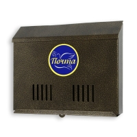 Ящик почтовый без замка (с петлёй), горизонтальный «Широкий», бронзовый Ящик почтовый без замка (с петлёй), горизонтальный «Широкий», бронзовый