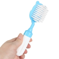 Набор расчёсок с погремушкой «Бегемотик», 2 предмета: расчёска с зубчиками + щётка Набор расчёсок с погремушкой «Бегемотик», 2 предмета: расчёска с зубчиками + щётка