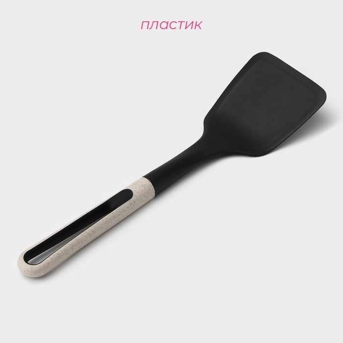 Лопатка Доляна Pronto, 35&times;9,5 см, цвет белый, чёрный