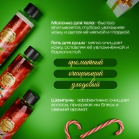 Новогодний подарочный набор косметики «Новогодние огни», с ароматом миндаля и мандарина. Красная серия. Новогодний подарочный набор косметики «Новогодние огни», с ароматом миндаля и мандарина. Красная серия.