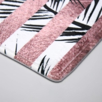 Коврик для ванной Доляна &laquo;Тень&raquo;, 45&times;120 см, цвет чёрно-бежевый