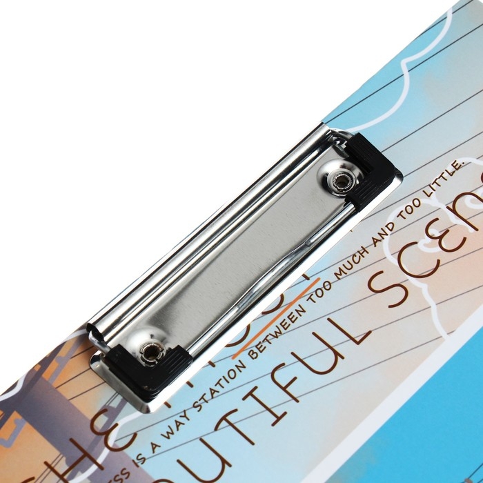 Планшет с прижимом формат А4 картон Планшет с прижимом формат А4 картон "Природа", МИКС