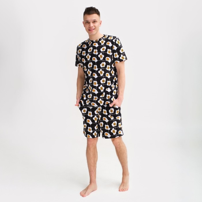 Пижама мужская KAFTAN Пижама мужская KAFTAN "Яйца" р.56, черный