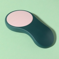 Пилка для ног, 2 в 1, наждачная, 13 &times; 7 см, цвет зелёный