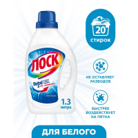 Жидкое средство для стирки Losk &laquo;Горное Озеро&raquo;, гель, для светлых и белых тканей, 1,3 л