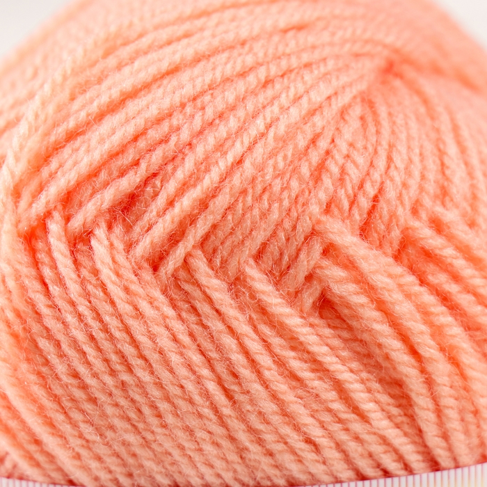 Пряжа "Детская новинка" 100% акрил 200м/50гр (18-персик)