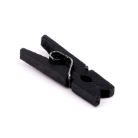 Набор прищепок для декора 50 шт., чёрные &mdash; 2,5 см