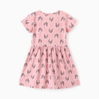 Платье для девочки "Аврора", цвет розовый/сердца, рост 104 см Платье для девочки "Аврора", цвет розовый/сердца, рост 104 см