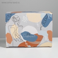 Коробка подарочная сборная, упаковка, «Силуэт», 26 х 19 х 10 см Коробка подарочная сборная, упаковка, «Силуэт», 26 х 19 х 10 см