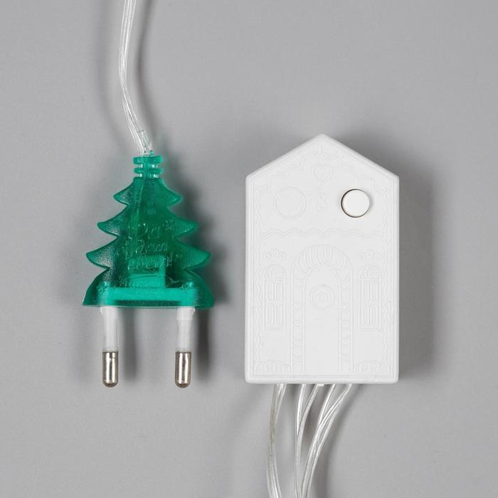 Гирлянда &laquo;Нить&raquo; 20 м, IP20, прозрачная нить, 200 LED, свечение жёлтое, 8 режимов, 220 В