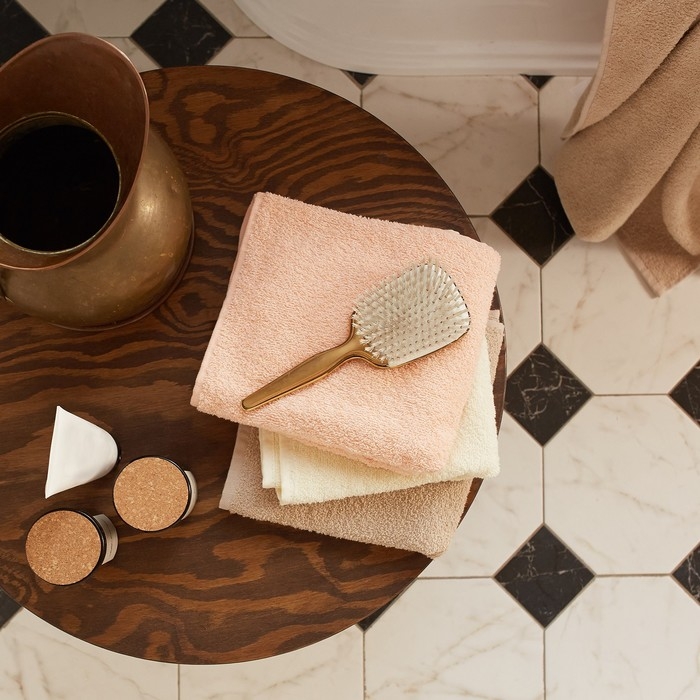 Полотенце махровое Экономь и Я 30х60 см, цвет персиковый мокко, 100% хлопок, 350 гр/м2 Полотенце махровое Экономь и Я 30х60 см, цвет персиковый мокко, 100% хлопок, 350 гр/м2