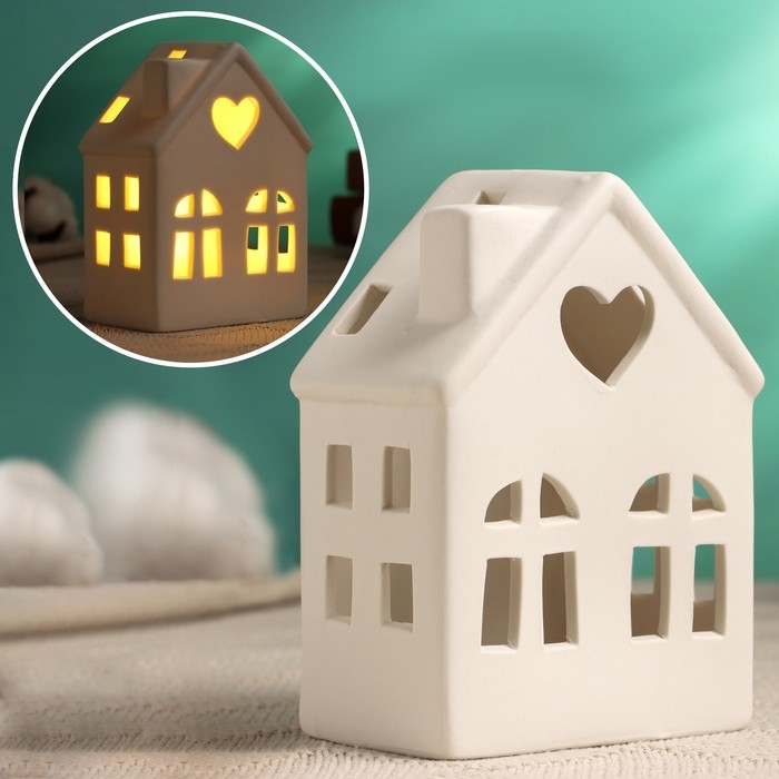 Фигура с подсветкой Фигура с подсветкой "Домик" 9х6х13см, 2/LR41