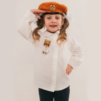 Карнавальный набор &laquo;Защитница отчизны&raquo; оранжевый берет, размер 54-56, банты 2 шт