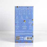 Гирлянда &laquo;Бахрома&raquo; 2.4 &times; 0.9 м с насадками &laquo;Ёлки&raquo;, IP20, прозрачная нить, 138 LED, свечение мульти, 8 режимов, 220 В