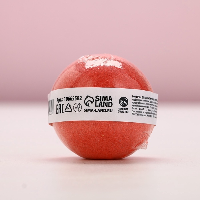 Бомбочка с игрушкой внутри ЧИСТОЕ СЧАСТЬЕ &laquo;Рождественский Носок&raquo;, 110 г, Новый Год