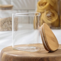 Банка стеклянная для сыпучих продуктов &laquo;Эко. Треугольник&raquo;, 650 мл, 10&times;13 см