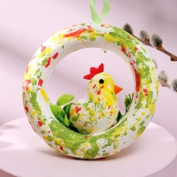 Декоративная пасхальная подвеска &laquo;Курочка&raquo; 3 &times; 12 &times; 12 см