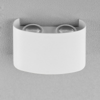 Светильник фасадный &laquo;Полусфера&raquo;, FSD-009, 4Вт, 3000К, 2 луча, IP65, 220В, металл, белый