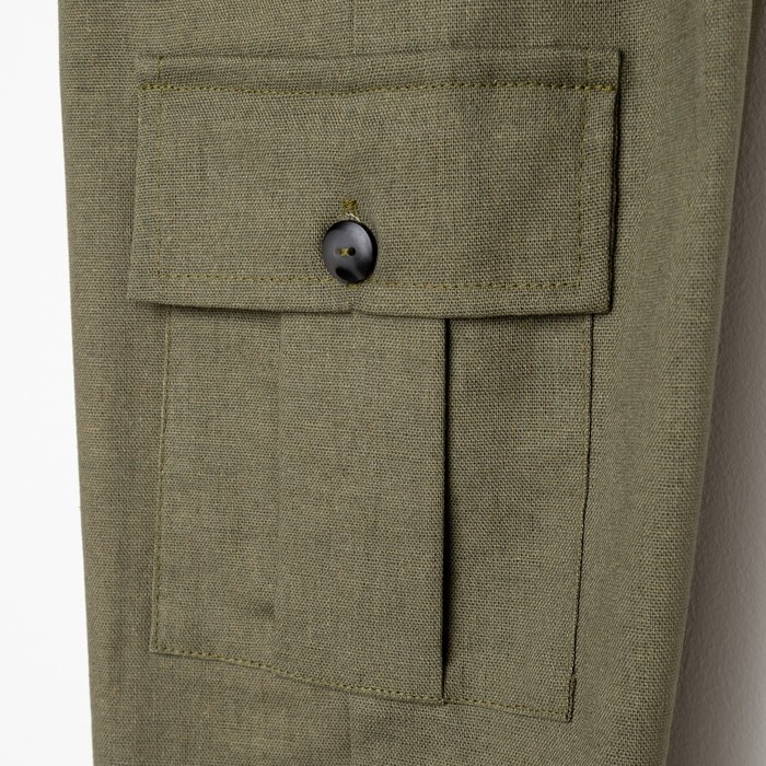 Брюки для мальчика MINAKU: Casual collection цвет хаки, рост 134