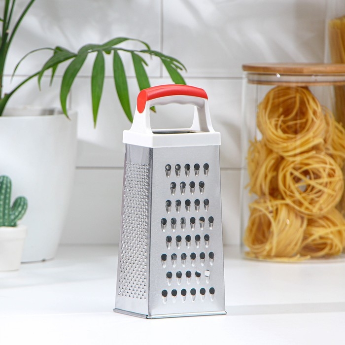 Тёрка четырёхгранная Доляна &laquo;Помощник&raquo;, 20 см, цвет МИКС