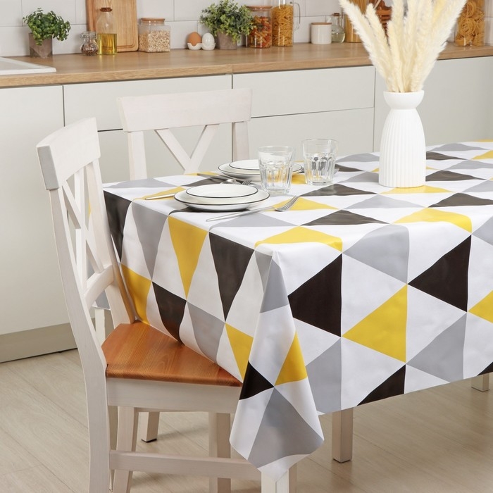 Клеёнка на стол Доляна &laquo;Яркость&raquo;, на нетканой основе, ширина 137 см, толщина 0,2 мм, рулон 20 м