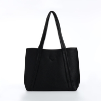 Сумка женская тоут на молнии, цвет чёрный Сумка женская тоут на молнии, цвет чёрный