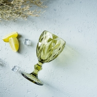 Бокал для вина стеклянный Magistro &laquo;Круиз&raquo;, 250 мл, 8&times;15,3 см, цвет зелёный