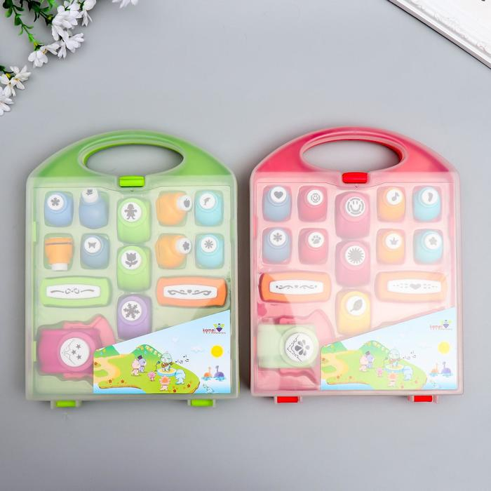 Набор фигурных дыроколов в сундуке 16 шт МИКС Набор фигурных дыроколов в сундуке 16 шт МИКС